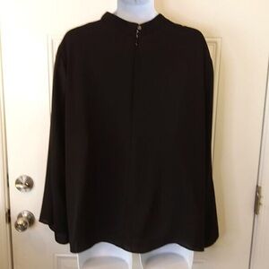 Elegant Black Women's Cape Jacket